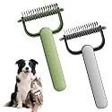 2 Pcs 2026 New Double-Sided Dematting Comb for Dogs &amp; Cats, Pet Grooming Tool for Long Haired Thick Double Coat Pets, Undercoat Rake Deshedding Brush for Tangles Matted Shedding Fur, L