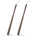 2 Pcs 24'' Wooden Shoe Horn Long Handle for Seniors with Hanging Loop