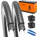 2 PCS 26x1.75/47-559 Bike Tires 60TPI Nylon Anti-Puncture Protection