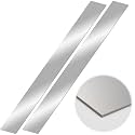 2Pcs 304 Stainless Steel Sheet Metal Gap Filler Trim Strip (30"x 2" x0.04")