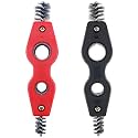 2 PCS 4 in 1 Copper Tubing Brush, 1/2 in and 3/4 in Copper Pipe Cleaner, Stainless Steel Coppers Tubing Wire Brush Cleaning Inside and Outside Thread, for Plumbing Installation, Soldering