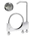 2 Pcs 5 Inch Universal Exhaust Clamp with Hanger