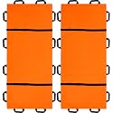 Threlaco 2 Pcs 72" x 27" Portable Transport Stretcher Medical, Orange