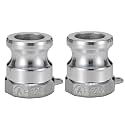 2 pcs Aluminum cam lock fittings (1-1/4" Part A) cam groove hose fitting camlock fittings, Male Adapter Female NPT Thread camlock fitting (1-1/4")