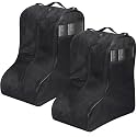 2 Pcs Boot Bags for Cowboy Boots Travel Black