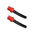Ohleats 2PCS Breather Hose Gas Fuel Tank Cap, One Way Valve, Red, Black Hose