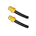 Ohleats 2PCS Breather Hose Gas Fuel Tank Cap, One Way Valve, Yellow, Black Hose