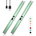 2 PCS Candle Lighter,Windproof Flameless Rechargeable Electric Lighter