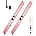 2 PCS Candle Lighter,Windproof Flameless Rechargeable Electric Lighter