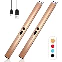 2 PCS Candle Lighter,Windproof Flameless Rechargeable Electric Lighter