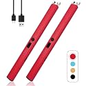 2 PCS Candle Lighter,Windproof Flameless Rechargeable Electric Lighter