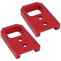 2 PCS Car Tow Hooks, Aluminum Towing Hooks Heavy Duty Aluminum Racing Style Front and Rear Vehicle Recovery Hooks