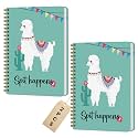 2 Pcs Funny Llama Spiral Notebook Cute Alpaca Journaling Notebooks