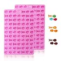 2 PCS Gummy Fish Candy Molds Silicone, Cat Dog Treat Molds,152 Cavity Fish Mini Silicone Mold for Chocolate, Fondant, Candy, Biscuits, Cookie, Jelly and Cat Dog Training Commands Concept