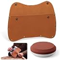 2 Pcs Leather Double Bit Axe Sheath with Sharpening Stone, 11" x 6"