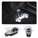 2 PCS LED Car Door Logo Lights Compatible for 4Runner 2010-present Courtesy Projector Laser Welcome Light Puddle Lamp Car Accessories (for 4Runner 2010-present-Blue)