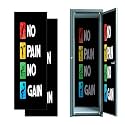 2 Pcs Locker Magnetic Wallpaper Motivational Workout Positive Canvas Exercise Classroom 12" x 36" Wall Magnetic Sticker Removable Locker Accessories Decor Easy Install for Office School