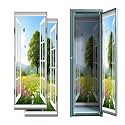 2 Pcs Locker Magnetic Wallpaper Spring Green Grassland Floral Open Landscape Natural Scenery 12" x 36" Wall Magnetic Sticker Removable Locker Accessories Decor Easy Install for Office School