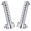 2 Pcs Motorcycle Exhaust Silencer Motorbike Muffler Insert Baffle Silencer Universal (silver-48mm,2Pcs)