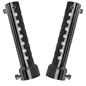 2 Pcs Motorcycle Exhaust Silencer Motorbike Muffler Insert Baffle Silencer Universal (black-35mm,2Pcs)