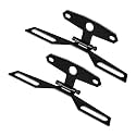 Wevdn 2 PCS Motorcycle License Plate Bracket, Adjustable Motorbike Fold License Plate Tail Light Mount Holder, Universal License Plate Holder for Scooter ATV Dirt Bike, Car Accessories
