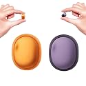 2 PCS NE76 Sleep Earbuds, Ultra-Mini Side Sleeper Earbuds 3g with ENC Mic, AI Translation Earbuds Real Time, 150-Language Translator, Wireless Headphones for Travel &amp; Busines (Orange+Purple, 2)