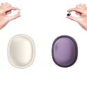 2 PCS NE76 Sleep Earbuds, Ultra-Mini Side Sleeper Earbuds 3g with ENC Mic, AI Translation Earbuds Real Time, 150-Language Translator, Wireless Headphones for Travel &amp; Busines(Purple+Beige, 2)