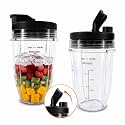 18 Oz Replacement Cups for Ninja Blender, 2 Pack, Twist-On Design