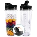 32 Oz Replacement Cups for Ninja Blender, 2 Pack, Twist-On Design