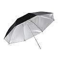 2Pcs Photography Umbrella Lighting 36" Dia Parabolic Silver Black