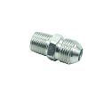 2 Pcs Pipe Adapter 1/2" Male 37° Flare JIC x 3/8" Male NPT Plated Steel Hydraulic fitting
