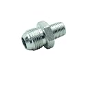 2 Pcs Pipe Adapter 1/2" Male 37° Flare JIC(3/4"-16) x 1/4" Male NPT Plated Steel Hydraulic fitting