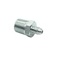 2 Pcs Pipe Adapter 1/4" Male 37° Flare JIC x 1/2" Male NPT Plated Steel Hydraulic fitting