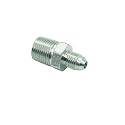 2 Pcs Pipe Adapter 1/4" Male 37° Flare JIC x 3/8" Male NPT Plated Steel Hydraulic fitting