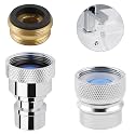 2 PCS Portable Dishwasher Faucet Adapter, Metal Sink Faucet Aerator, Chrome