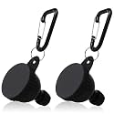 2 Pcs Protein Powder Container, Portable Protein Powder Travel Container, Protein Powder Funnel, Water Bottle Funnels for Powder Mixes, Pre Workout/Gym Supplement Funnel Keychain (50ml)