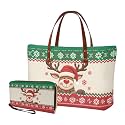 2 PCS Purse and Wallet Set for Women, Lightweight Large Top Handle Purse with PU Wallet for Work Party Shopping