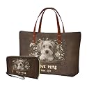 2 PCS Purse and Wallet Set for Women, Lightweight Large Top Handle Purse with PU Wallet for Work Party Shopping