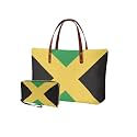 2 PCS Purse and Wallet Set for Women, Lightweight Large Top Handle Purse with PU Wallet for Work Party Shopping