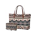 2 PCS Purse and Wallet Set for Women, Lightweight Large Top Handle Purse with PU Wallet for Work Party Shopping