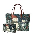 2 PCS Purse and Wallet Set for Women, Lightweight Large Top Handle Purse with PU Wallet for Work Party Shopping