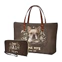 2 PCS Purse and Wallet Set for Women, Lightweight Large Top Handle Purse with PU Wallet for Work Party Shopping