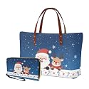 2 PCS Purse and Wallet Set for Women, Lightweight Large Top Handle Purse with PU Wallet for Work Party Shopping