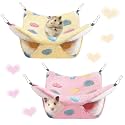 2 Pcs of Rat Hammocks Small Animal Hammock Rat Bed Guinea Pig Hammock Rats Cage Accessories for Small Animals Chinchilla Parrot Sugar Glider Ferret Squirrel