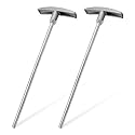 povtii 2 PCS RV Waste Valve Extension Tube, Sewer Waste Valve Extension Rod Handle Set, Aluminum Extension Waste Water Tube Replacement Kit Keystone RV Parts, Car Accessories