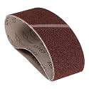 2 Pcs Sanding Belts 3 x 21 Inch 60 Grit Aluminum Oxide