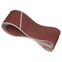 5 Pcs Sanding Belts 6 x 89 Inch 80 Grit Aluminum Oxide