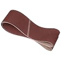 2 Pcs Sanding Belts 6 x 89 Inch 60 Grit Aluminum Oxide
