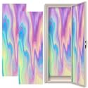 2 Pcs School Locker Magnetic Wallpaper 12" x 36" Decorative Magnetic Locker Wallpaper Removable Locker Accessories for Girls Boys