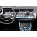 2 Pcs Screen Protector For 2024-2026 2027 BMW X5 X6 X7 5 Series/2025-202 X3-Tempered Glass [14.9 Inch Navigation+12.3 Inch Instrument Cluster Screen] For 2023-2027 2/3/4/7 Series/XM/iX Accessories